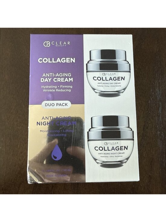 Clair Beauty Other - Clair Beauty Collagen Day/Night Moisturizer -  Duo Set Value Pack